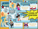 Superhero COVID-19 Prevention Posters