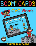 Superhero CVC Words and Pictures BOOM Cards™