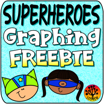 Preview of Superhero Centers Free Graph Activities Superhero Activities No Prep