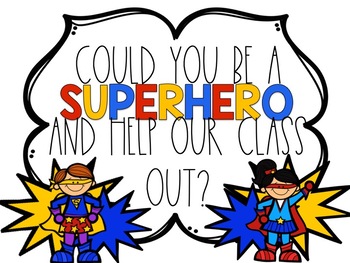 Superhero Class Wish List by CreatedbyMarloJ | TPT