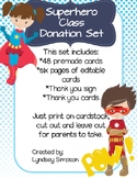 Superhero Class Wishlist/Donations