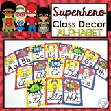 Superhero Classroom Decor Alphabet Posters