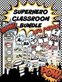 Superhero Classroom Decor Bundle 130 pages (pop art superh