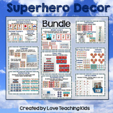 Superhero Classroom Decor Bundle Editable