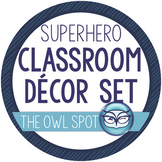 Superhero Classroom Decor Set