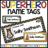 Superhero Editable Name Tags