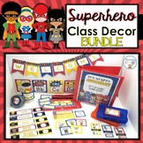 Superhero Classroom Decor Bundle | Editable Classroom Deco