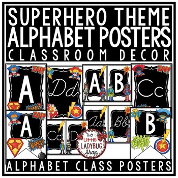 Free Uppercase Letter Alphabet Posters for the Classroom