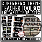 Superhero Classroom Theme Decor Teacher Toolbox Labels Edi
