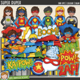 Superhero Clip Art: Super Duper (Kate Hadfield Designs)