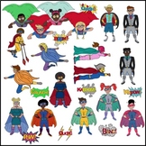 Superhero Clip Art Kids & Teens | Clipart Commercial Use