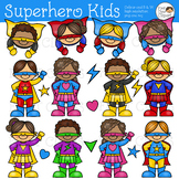 Superhero Kids Clip Art