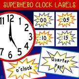 Superhero Clock Labels!