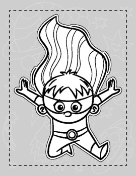 Preview of Superhero Coloring Pages for Kids