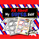 Super Hero Comic Book Themed "All About Me" - Printables a