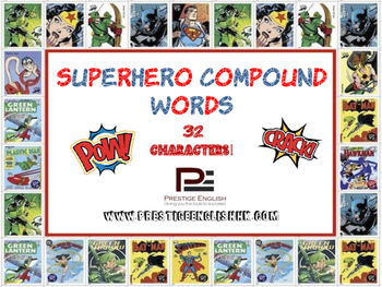 Preview of Superhero Compound Word Game / Jigsaw / Puzzle