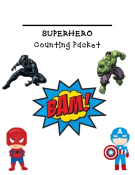 Preview of Superhero Counting Packet