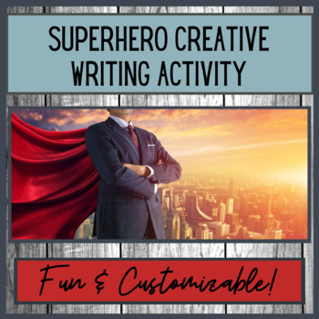 Preview of Superhero Creative Writing Activity | Design your own superhero!