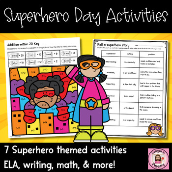 Preview of Superhero Day Activities for 1st and 2nd Grade | End of Year Activities