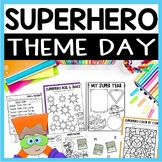 Superhero Day Activities with Craft and Writing - Theme Da