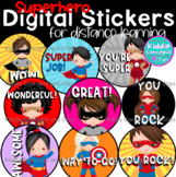 Superhero Digital Stickers  (Distance Learning with Seesaw