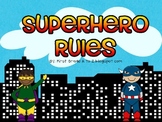 Superhero Editable Class Rules