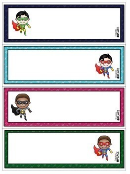 superhero editable name tags by paulas place teaching resources