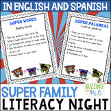 Superhero Family Literacy Night in English and Spanish - T