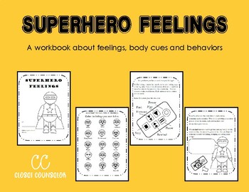 Superhero Feelings Workbook by Closet Counselor | TpT