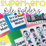 Superhero File Folders for Special Education