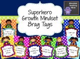 Superhero Growth Mindset Brag Tags