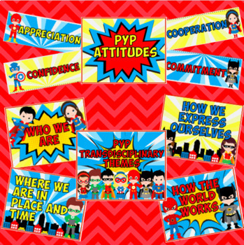 Superhero IB PYP Poster BUNDLE by Curious Classroom Adventures | TpT