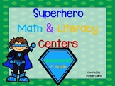 Superhero JUMBO Pack (45 Math & ELA centers)
