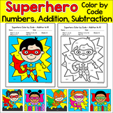 Superhero Color by Number Activity Pages - Math Morning Wo