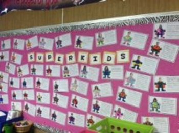 Preview of Superhero Kids = SUPERKIDS Bulletin Board