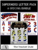 Superhero Letter and Number Packs {A Growing Bundle}