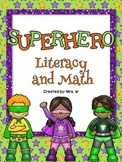 Superhero Literacy and Math