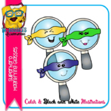 Superhero Magnifying Glasses FREEBIE -  Commercial Use Clipart