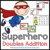 Superhero Math Activities for Doubles Facts, Adding Double
