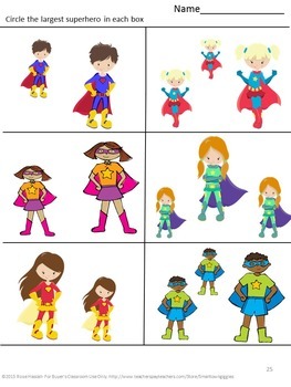 superhero math literacy packet no prep special education morning work worksheets