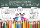 Superhero Math and Literacy Activities!