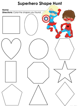 Superhero Math and Literacy Pack - Preschool and Kindergarten by Oh