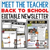 Superhero Meet the Teacher Template EDITABLE Newsletter Op