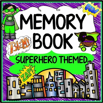 Preview of Superhero Memory Book End of the Year Fun (Superhero Theme)