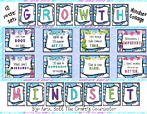 Superhero Growth vs Fixed Mindset Posters for Elementary Students