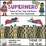 Superhero Music Theme of the Year and Decor Bundle