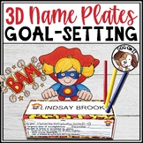 Smart Goals Superhero Name Plates and Smart Goal Lesson Plans