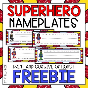 superhero nameplates free superhero classroom theme decor by shelly rees