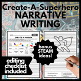 Superhero Story Narrative Writing + Editing, Sub Plan 2nd 