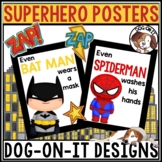 Superhero Posters Editable